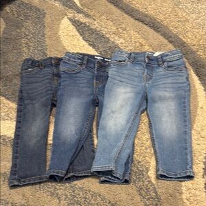 Kids Denim Jeans Set - Blue and Dark Blue